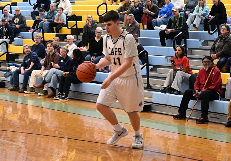 Cape sophomore Michael Anthony drives to the paint.