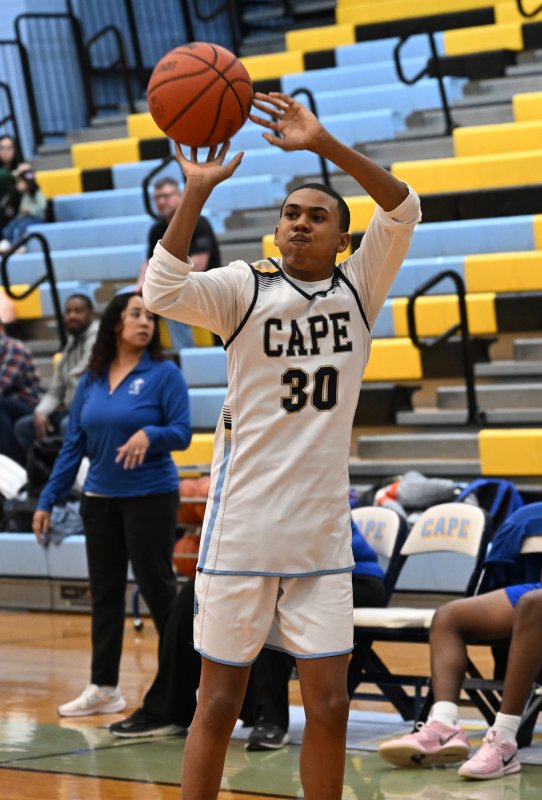 Cape senior Zane Richardson takes a three.
