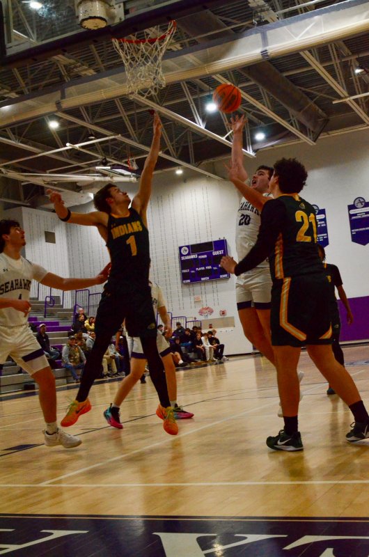 Seahawks sophomore Ty Jarrell puts one up.