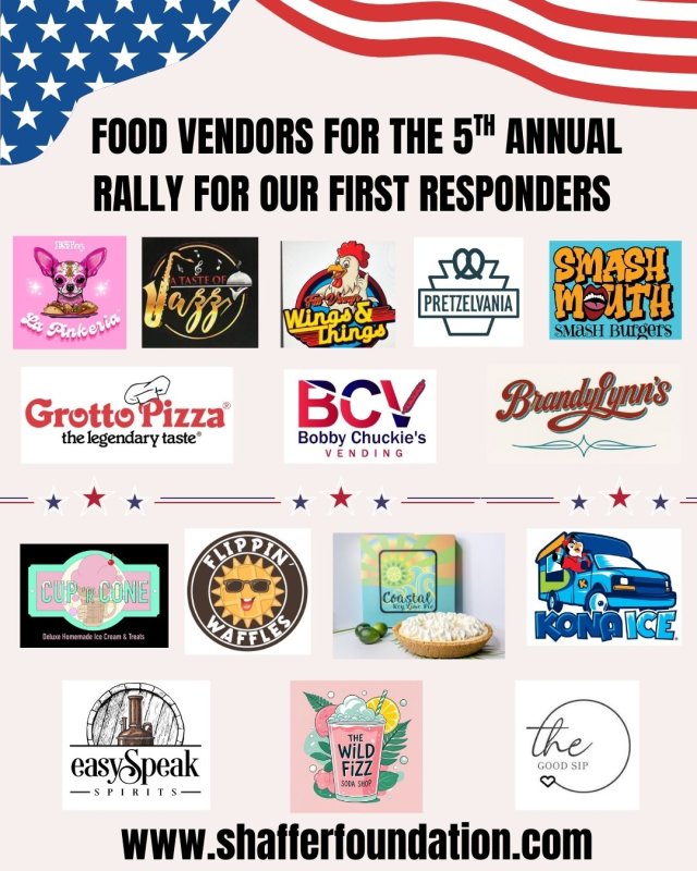 THE BEST FOOD TRUCKS IN ONE PLACE - RALLY FOR OUR FIRST RESPODERS