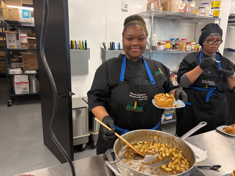 Food Bank culinary students get inventive with scrapple