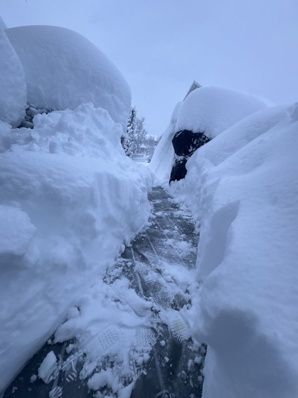 Sara Smith took this photo to record a historic snowfall in Rehoboth Beach.