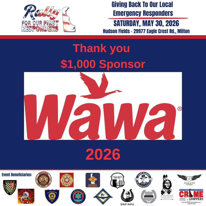 Thank you Wawa for your Gold Sponsorship!