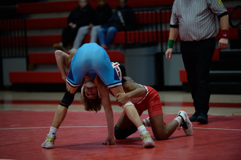 Cape’s Cale Baker looks for an escape route.