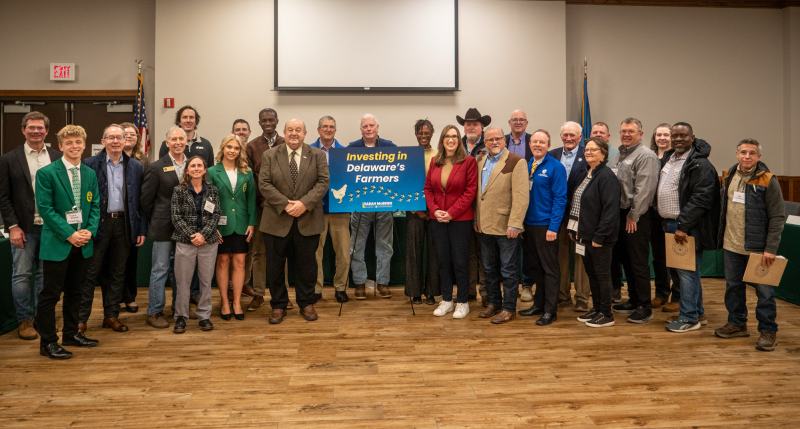 Delaware farmers, industry leaders, community partners and stakeholders join Congresswoman Sarah McBride Feb. 19 for a summit to discuss the First State agriculture industry’s challenges and strengths. SUBMITTED PHOTO
