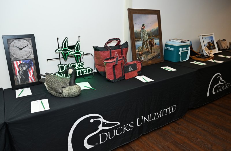 Silent auction items.