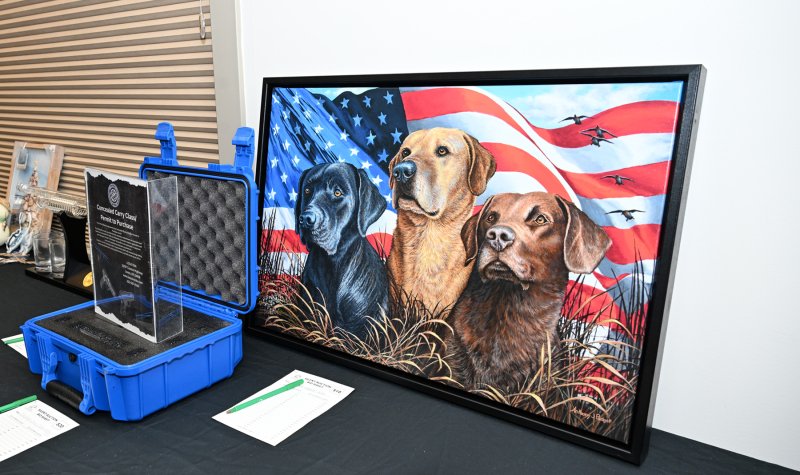 Silent auction items.