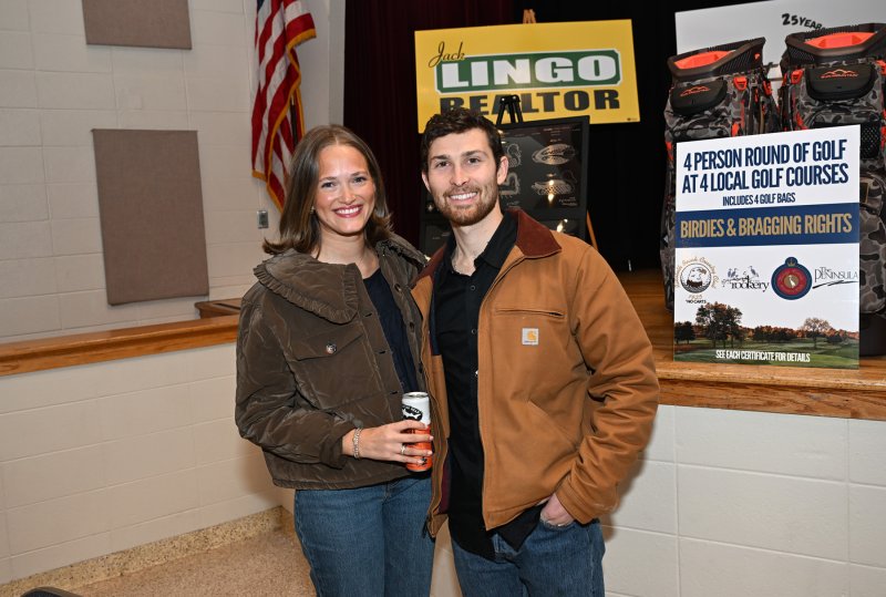 Maya and Christian Prestipino enjoy the event.