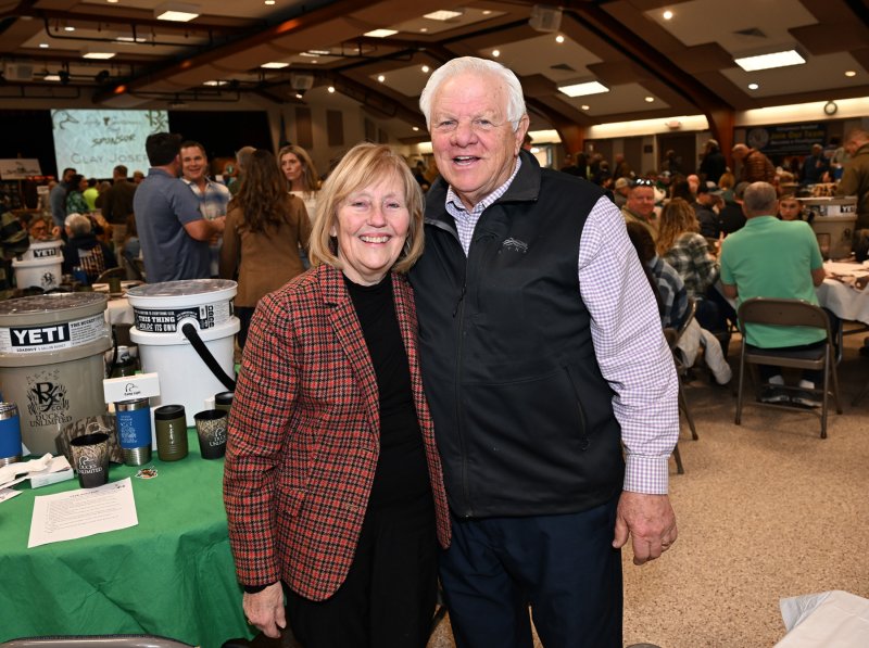 Sen. Gerald Hocker, right, and his wife Emily are longtime supporters of the Rehoboth Beach Volunteer Fire Company and Eastern Shore Ducks Unlimited Lucky 7 Sportsman’s Bash.