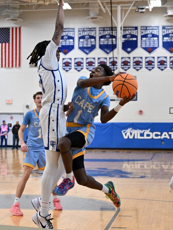 Stephen Sivels goes up strong.