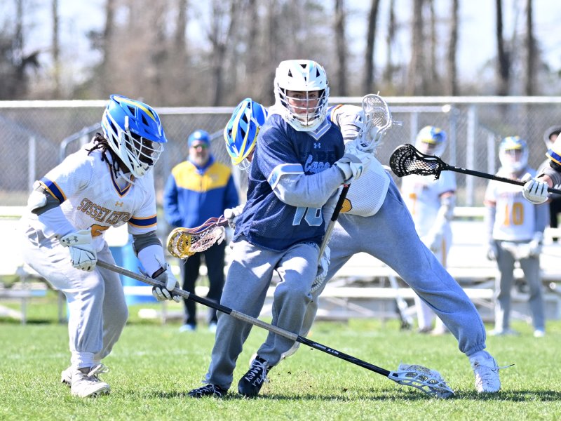 Senior Grant Conway secures possession for the Vikings.