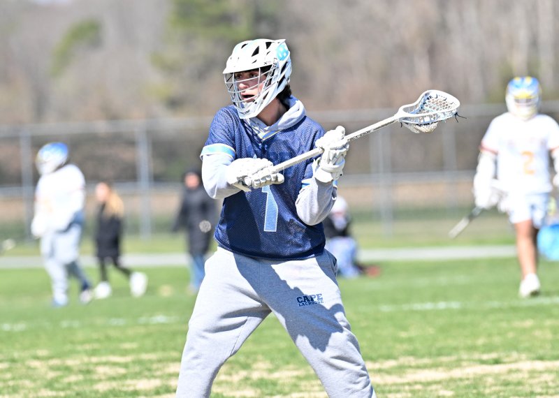 Cape senior David Adili-Khams readies to shoot on the Central goal.