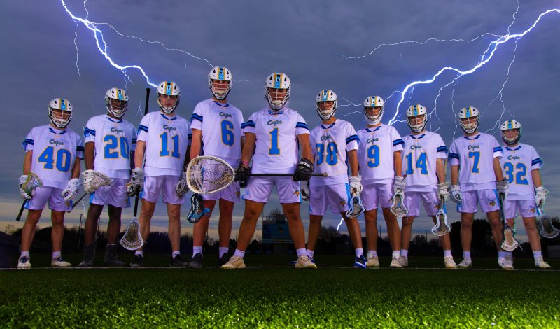 Delaware Sports Media creation of the 2024 Cape boys’ lacrosse team.