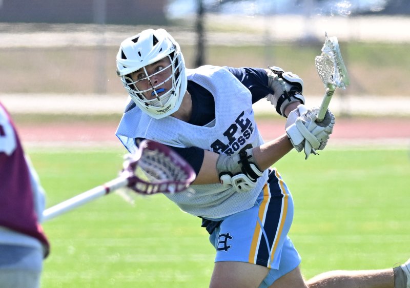 Cape sophomore Channing Smith shoots and scores.