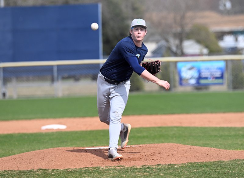 Cape junior Dom Mangini will be in the pitching rotation on the mound.