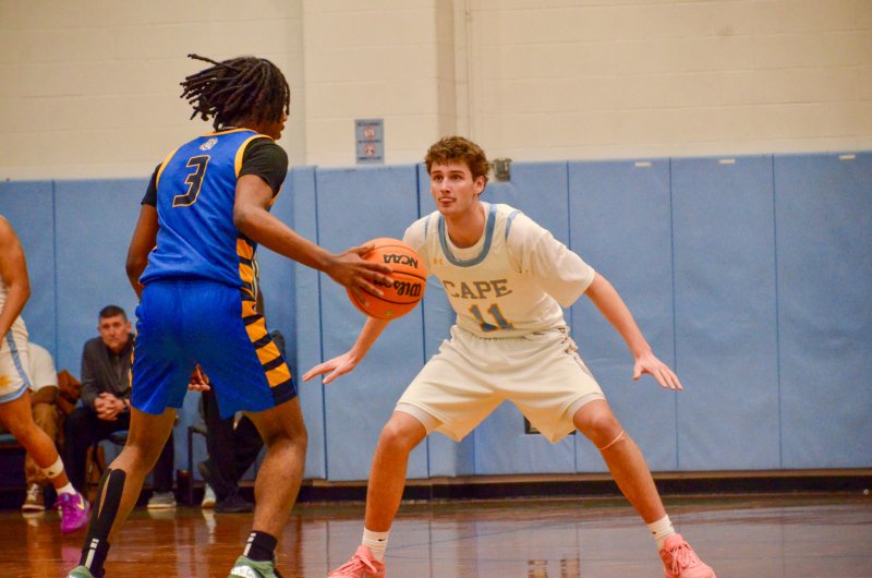 He might be tall, but Braxton Figgs is comfortable with his footwork when he is marking a ball handler.