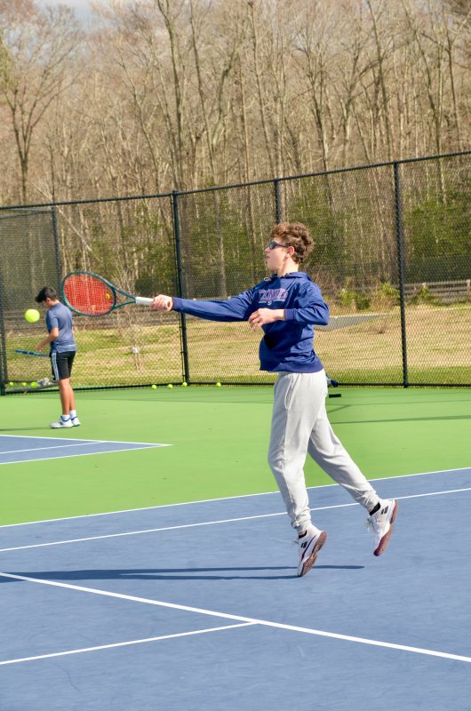 Seahawks freshman Jack Feinstein gets a taste of doubles life.