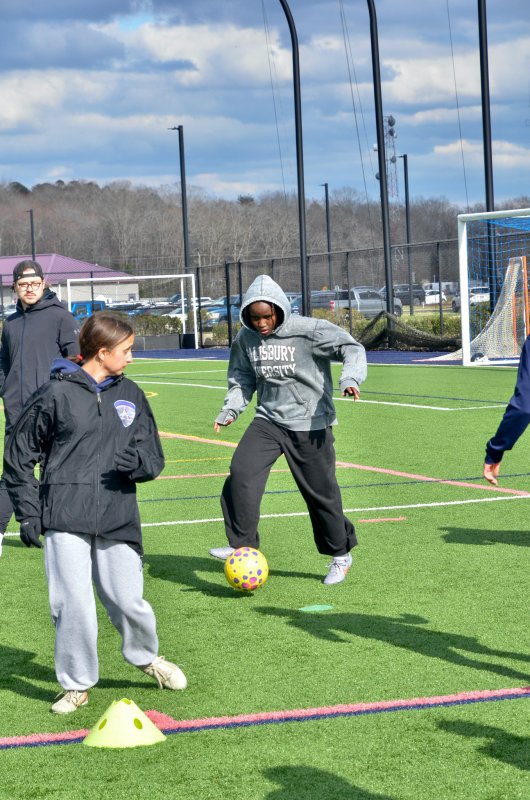 Seahawks senior Debora Williams controls the ball.