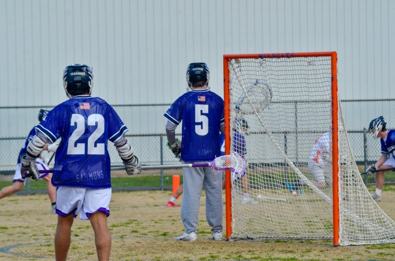 Sussex Academy junior Brandon Jaimes had Gideon Sammons’ undershirt on, but Jackson Hagy was rocking the right name.