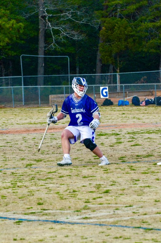 Seahawks junior Jack “Taco” Meszaros gets a touch in the box.