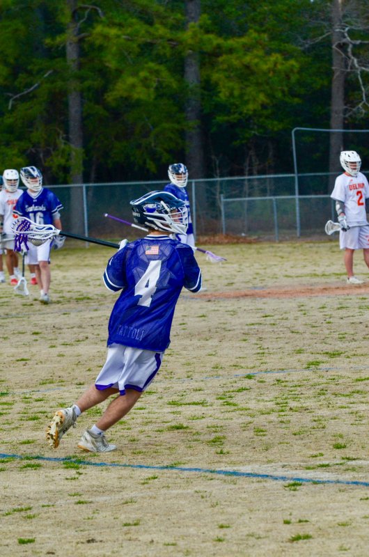 Sussex Academy junior Anthony Tattoli works at the edge of the box.