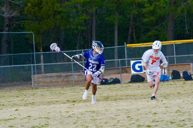 Seahawks junior Brandon Jaimes races out of the defensive third.