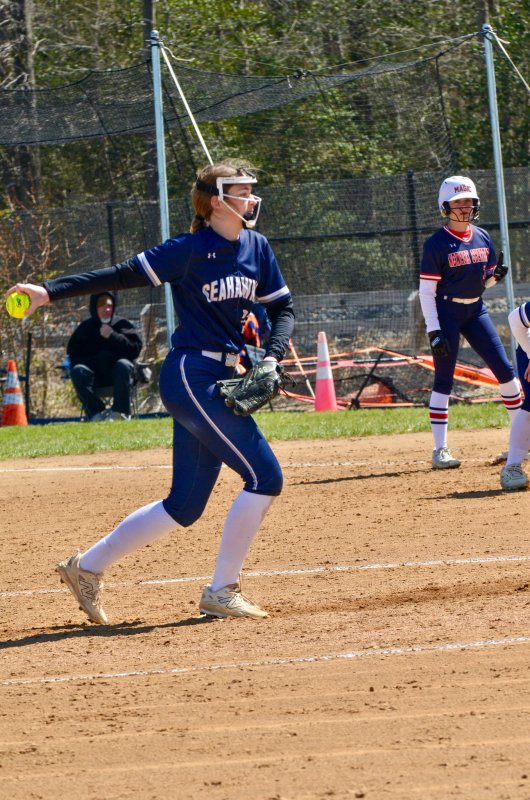 Seahawks junior Caroline White closed the game against Newark Charter.