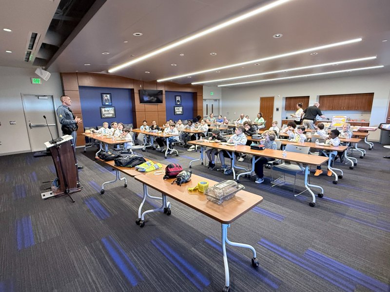 Students visit DSP Troop 7 for hands-on learning experience