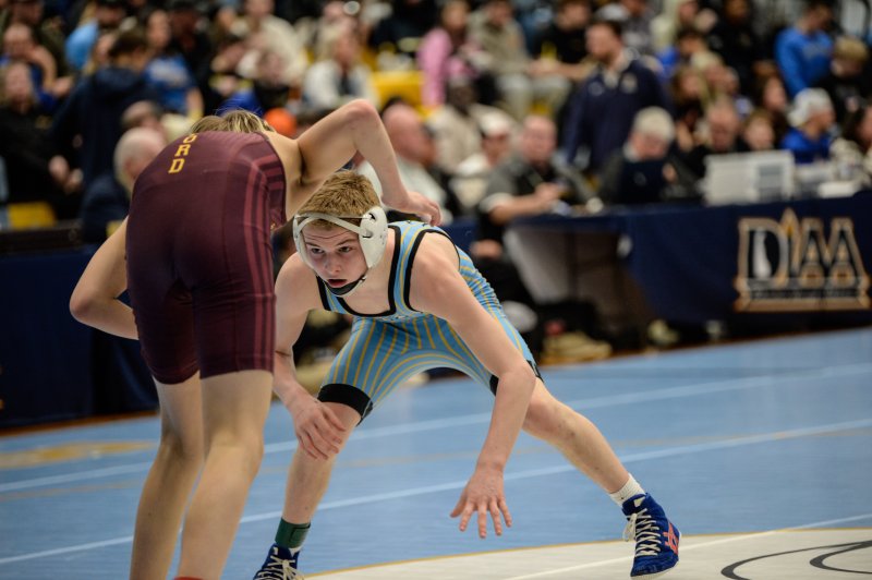 Cape’s Jack Hudson wins his third-place match.