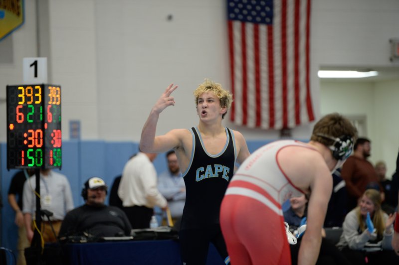 Grayson Davis was named the tournament’s outstanding wrestler after he dominated the tournament.