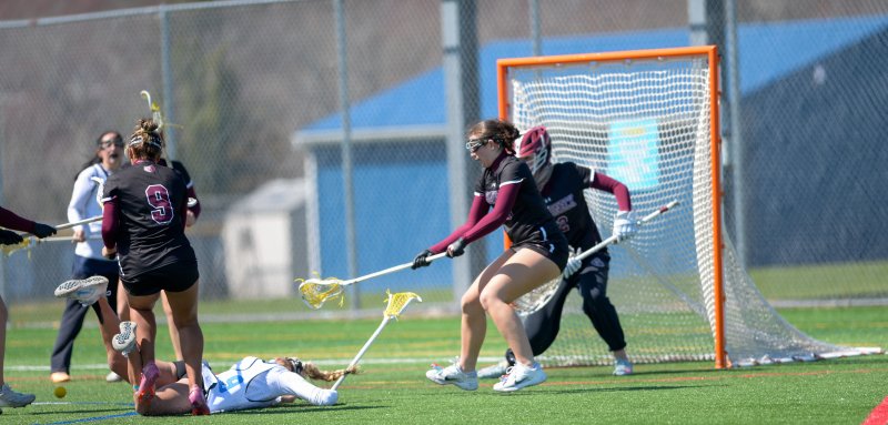 Haley Gamuciello hits the turf.