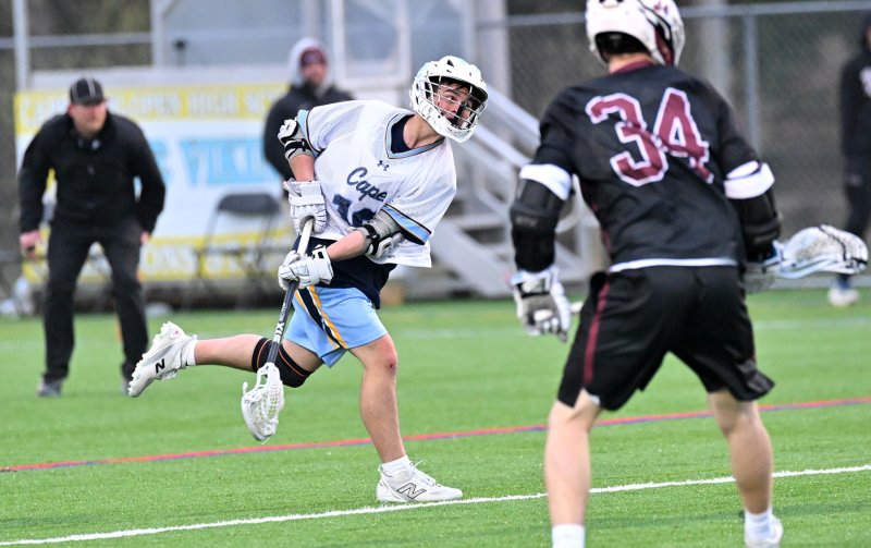 Senior Ryan Morgan takes a shot.