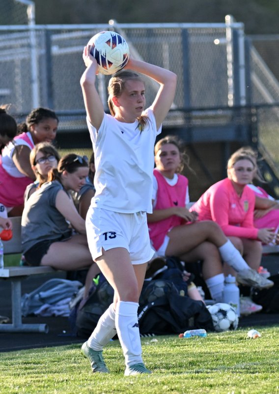 Samantha Mayer takes a throw in for the Vikings.