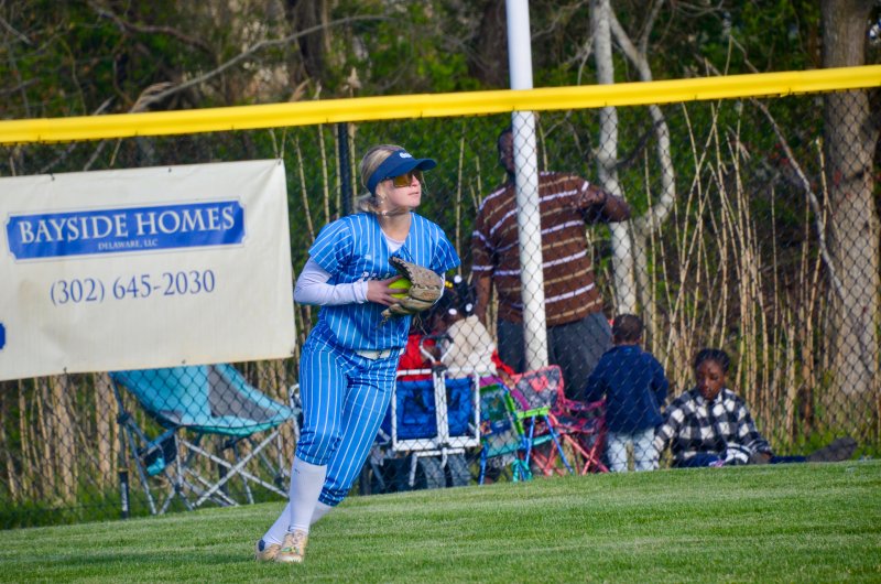 Vikings senior Alivia Longo looks to throw the ball in.