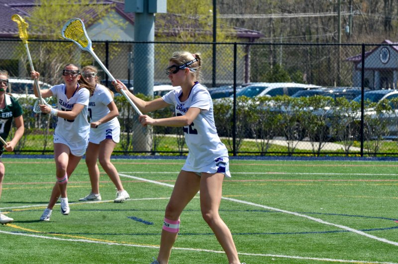 Sussex Academy senior Lily Bisaha stands tall on defense.