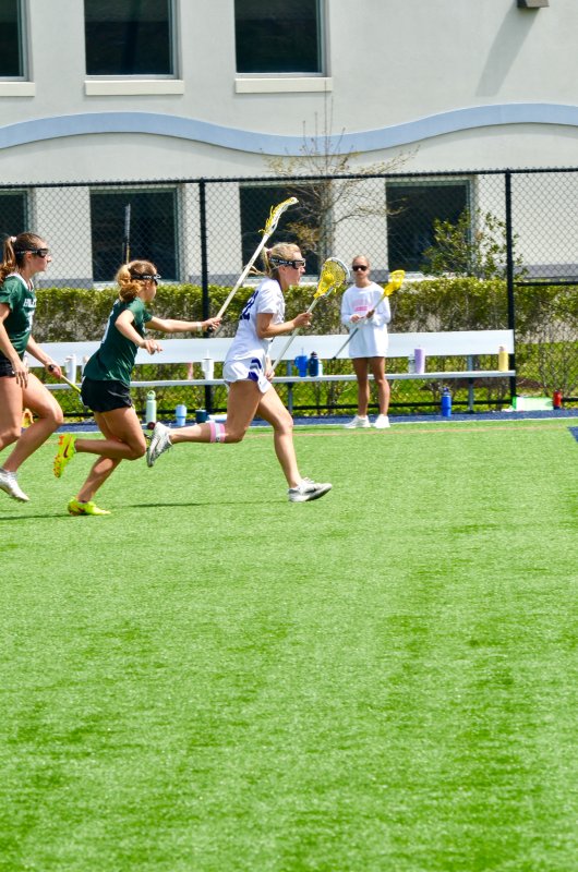 Seahawks senior Lily Bisaha races toward the goal.