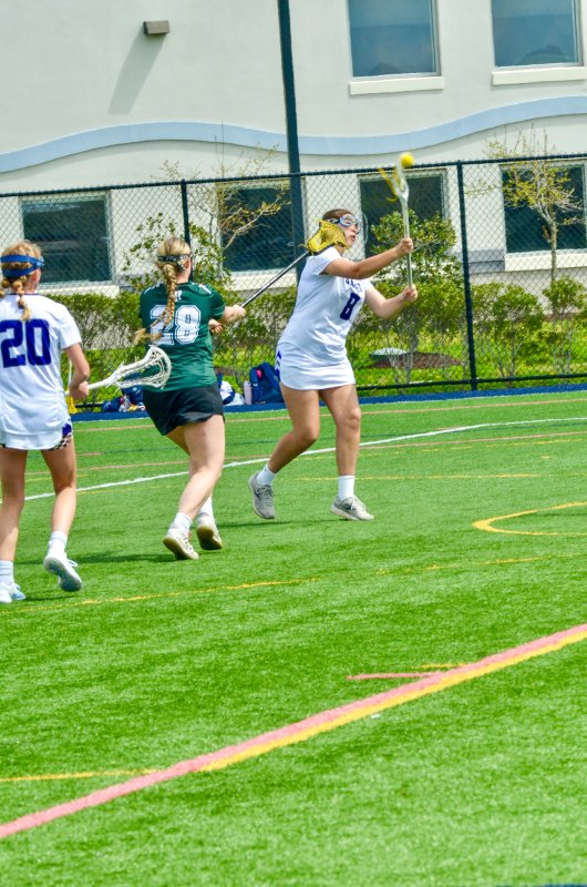 Seahawks freshman Caroline Mitchell finishes off a fast break with a goal.