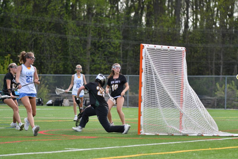 Annabell Bonk scored four goals for the Cape JV team.