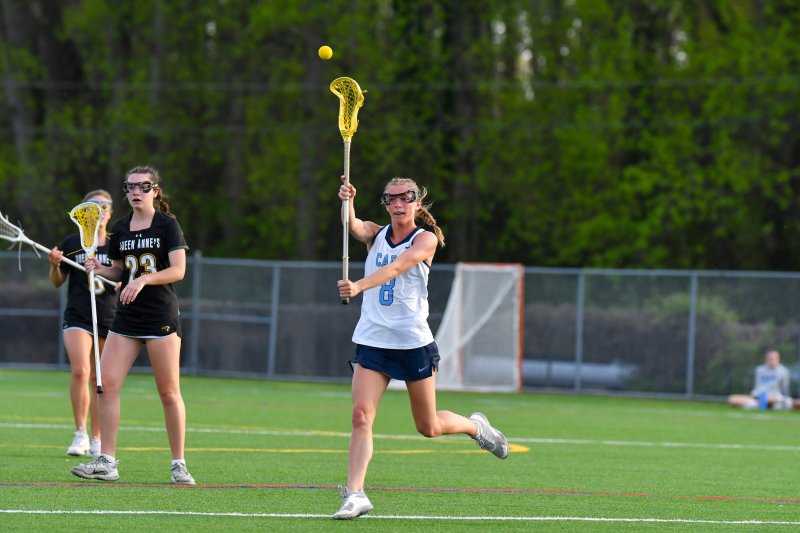 Amara Fruchtman in transition. She’s a runner who gets up and down the field.