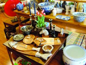 Blue and white porcelain and gourmet cutting boards at the new Joss recall the giftware home items customers once found at Joss in Rehoboth Beach. BY LAURA WALTER