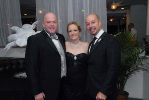 The 24th Annual Beebe Ball Chairwoman Leisa Berlin is joined by event Co-chairman Drexel Davison, left, and celebrity stylist Michael O’Connor. BY STEVEN BILLUPS