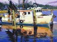 All Tied Up, oil, 7.75 x 5.75, by Dean Shelton