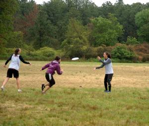 Once you catch the Frisbee you have 10 seconds to get rid of it. BY DAVE FREDERICK