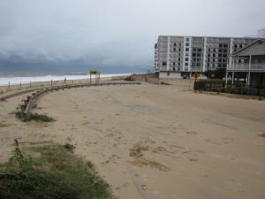 Surf Avenue in Rehoboth Beach ran all the way along the beachfront many decades ago. Storms eventually took it out. This is where Surf now turns inland just north of the Henlopen Hotel - a place always vulnerable to high seas.