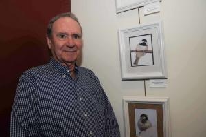Carl Forsberg of Lewes displayed his unique bird photographs shot in his backyard. BY STEVEN BILLUPS