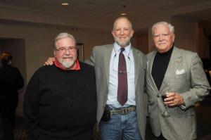 Keynote speaker Dennis Forney, center, is shown with Sussex Family YMCA Board of Governors member Larry Sweigert, left, and Jim Bievert. In his presentation about his cross-country bicycle trip, Forney said about his ride, “It was right in keeping with the values of the YMCA.” BY STEVEN BILLUPS