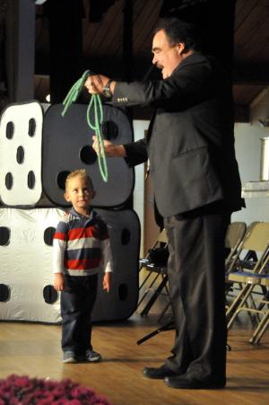 Vincent Gilbert of Rehoboth Beach can't believe that all of the ropes are actually the same length. BY RON MACARTHUR