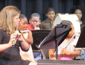 Playing together are (l-r) Emily Payne, Re'anne Brinson , Christopher Brown, Daniel Saez and Kristin Hardy. BY SUBMITTED