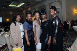 First State staff members take a break from their busy evening for a photo. Shown are (l-r) Sharie Bryce, Waneka Broughton, Kierra Cephas, Sandy Hagans and Tanisha Showell. BY STEVEN BILLUPS