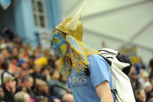 Zane Kesler of Cape as the millennial Viking. BY DAVE FREDERICK